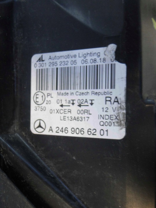 фото №14, Mercedes w246 246 рестайлинг фара левая led high perform