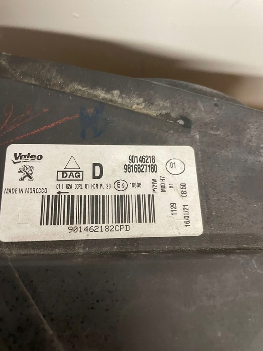 фото №8, Лампа правая peugeot rifter линза led