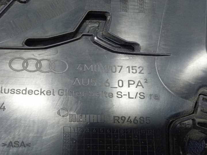фото №8, Audi q7 ii 4m рестайлинг 24-25 решётка бампера перед правая 4m0807152j j5l