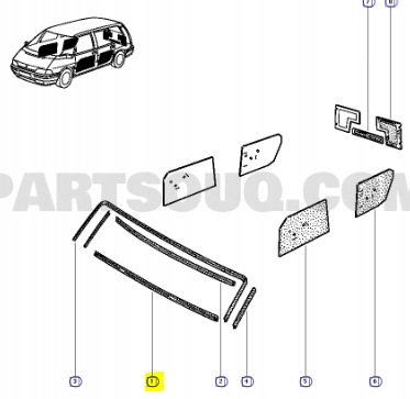 фото №11, Ущільнювач скла передній renault espace ii oem номер 6025103838