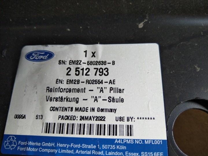 фото №5, Ford s-max mk2 стойка внутренний порог s max правое новый 15-23 оригинальная запчасть
