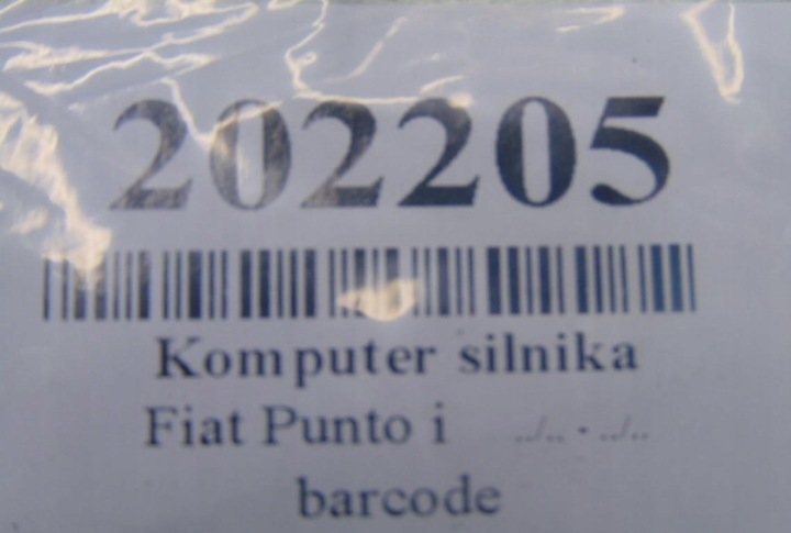 фото №7, Fiat punto 1.2 компьютер двигателя 0261206546