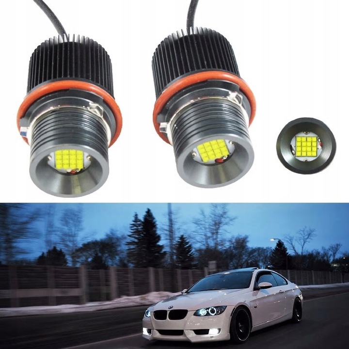 фото №16, Лампочки кільця marker led 160w bmw e39 e53 e60 e61 e63 e64 e65 e66 e87 x3 x5