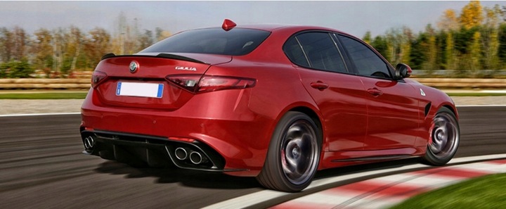 фото №7, Alfa romeo giulia veloce спойлер na кришка багажника спойлер чорний блиск з абс !