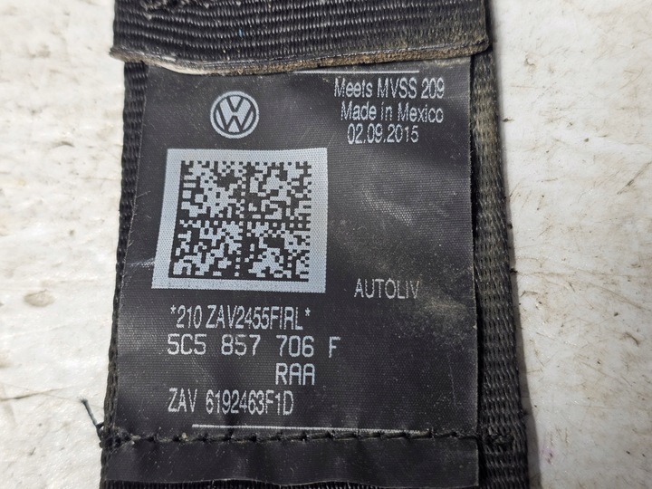 фото №15, Vw new beetle 16- pas безопасности левый правый перед 5c5857705f usa