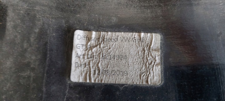 фото №10, Vw golf 7 vii 5g6 рестайлинг gti tcr бампер задний спойлер зад