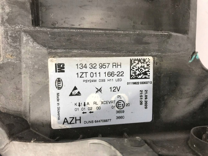 фото №15, Opel insignia a рестайлинг фара bi ксенон правый перед 13432957