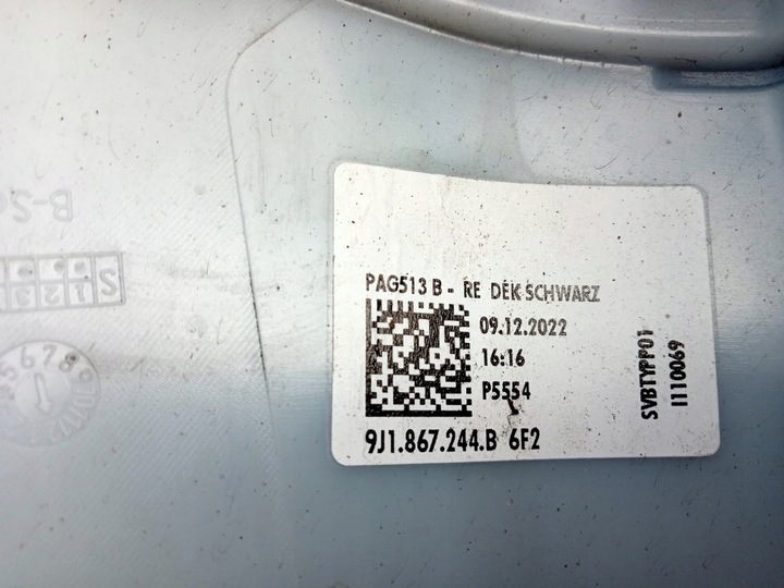 фото №14, Porsche taycan - обшивка захист правого стійка 9j1867234