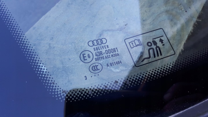 фото №6, S7 4g a7 скло кузовна ліва лівий зад w крило 13r