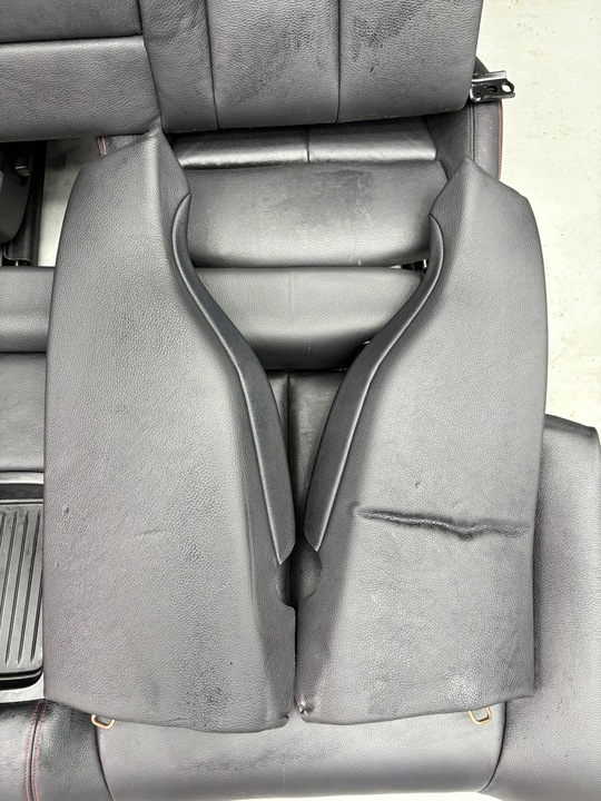 фото №16, Сиденья диван обшивки bmw f32 sport чёрная кожа подогрев uk