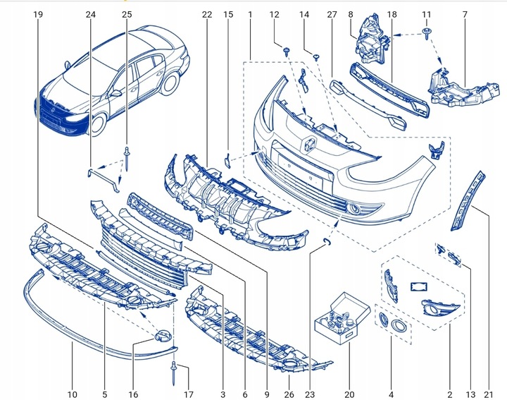фото №7, Накладка хром решётка renault fluence 623850001r