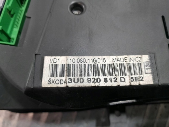 фото №6, Спидометр skoda superb i 3u0920812d 1.9 tdi