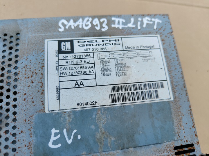 фото №5, Радіо+ джгут навігація saab 9-3 ii 93 оригінальний номер рестайлінг 07-11r.