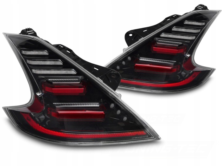 фото №11, Лампы задние kpl vland полный led neon тюнинг чёрный nissan 370z z34 2009-2020