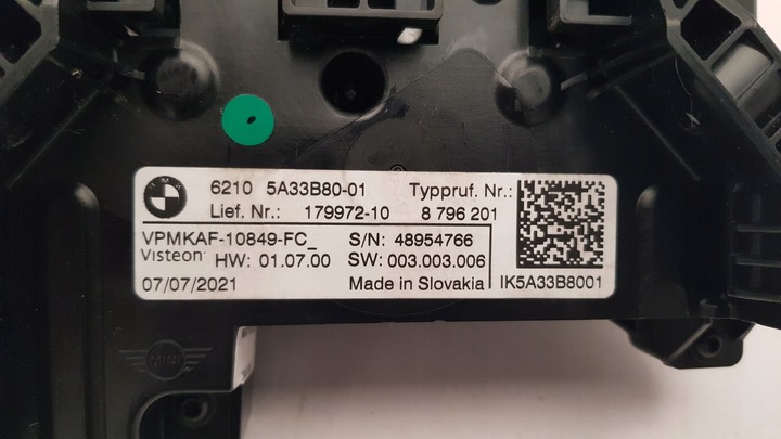 фото №6, Спідометр  прилади led mini f54 f55 f56 f57 f60 lci 5a33b80
