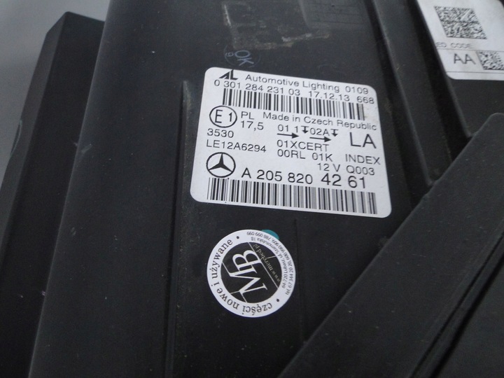 фото №13, Mercedes c клас w205 205 лампа ліва led ils інтелектуальний light керована