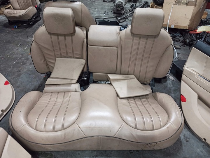 фото №7, Lancia delta iii комплект сидений диван обшивки сиденье кожа beż budyń