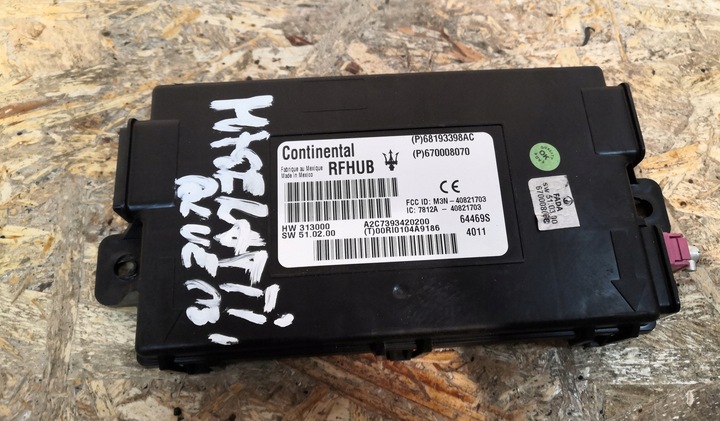 фото №1, Maserati ghibli модуль замка rfhub 670008070