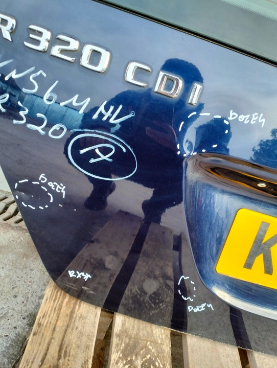 фото №4, Кришка скло зад mercedes r 251 w251 amg роки 2005-2010