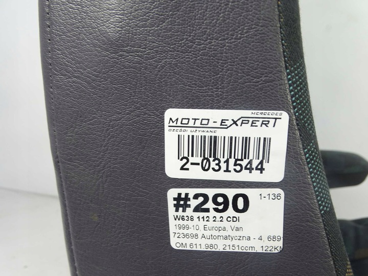 фото №9, Mercedes vito w638 сидіння праві перед переднє