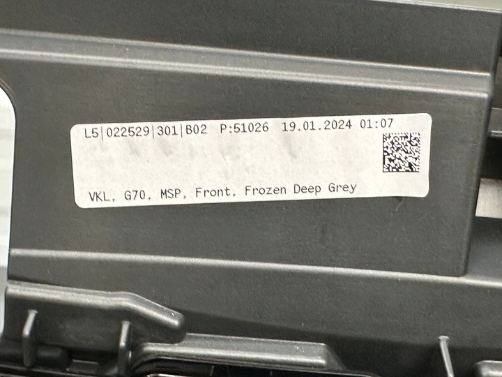 фото №12, Bmw 7 g70 бампер перед м-пакет c64 замороженный deep серый 4pdc