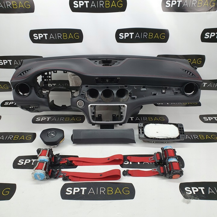 фото №1, W117 cla amg панель консоль подушки ремни подушка безопасности