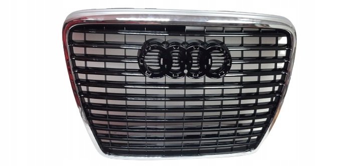 фото №1, Audi a6 c6 08- решітка радіатор решітка радіатора чорний блиск рамка хром