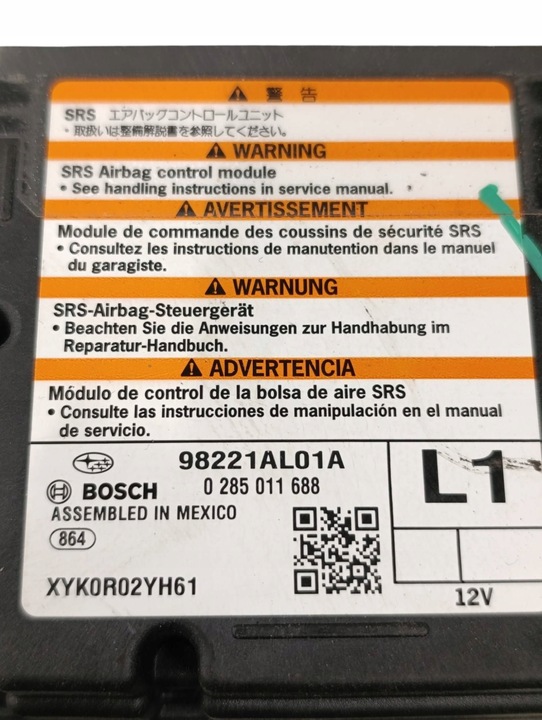 фото №7, Subaru outback bs 2016 всі блок керування / модуль подушка безпеки