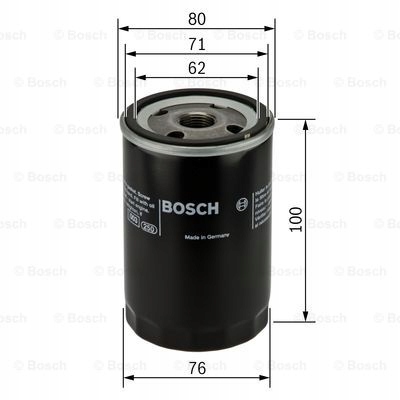фото №15, Фильтр масла bosch filtry 451 103 367