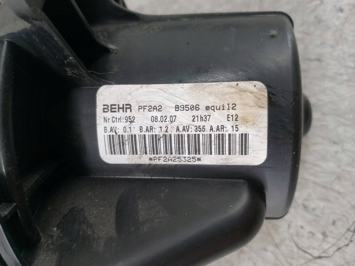 фото №7, Вентилятор повітропровід, подання повітря  peugeot 307 ii sw pf2a2 b9506 pf2a25325