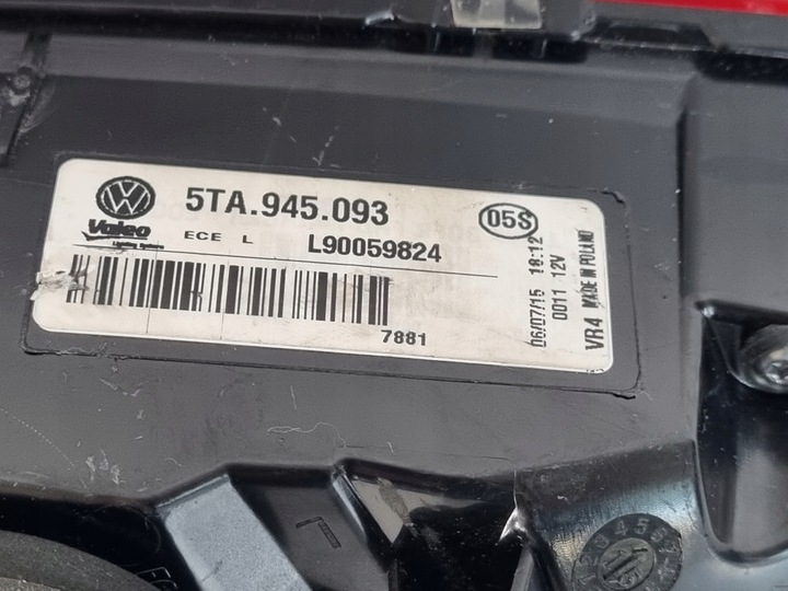 фото №9, Лампа зад задня ліва vw touran iii 5ta945093 ідеальний стан!
