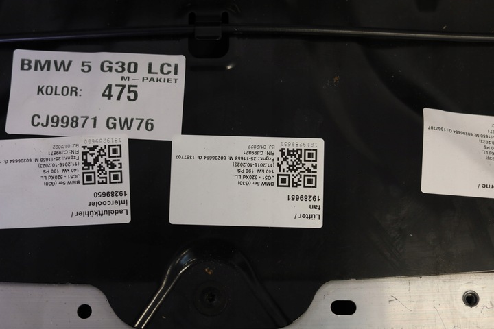 фото №8, Перед bmw g30 g31 lci рестайлинг бампер капот м-пакет pas крыло led 475