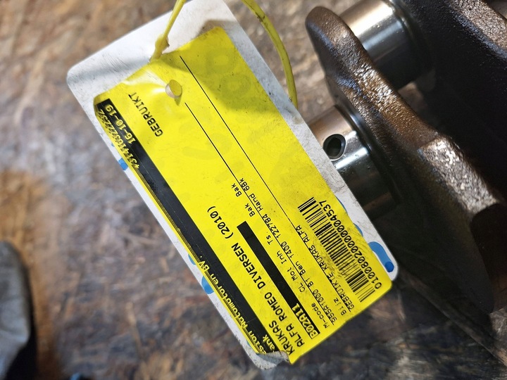 фото №10, Wał коленчатый alfa romeo mito 1.4 16v 955a1000 номинал