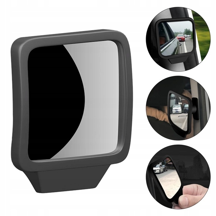 360 DEGREE HD CAR BLIND SPOT MIRROR ROTATABLE ADJUSTABLE 2 SIDE WIDE~56758