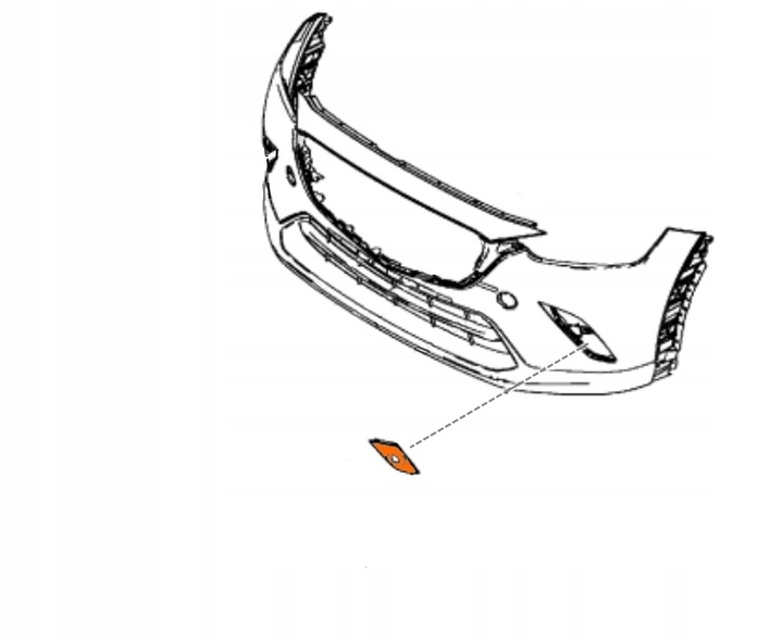 фото №5, Ліва рамка галоген бампера перед оригінал mazda cx-3