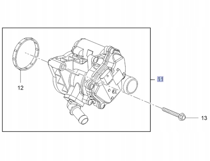 фото №3, Клапан przepływowy термостат opel astra k insignia 1,5 i 2,0 55516904