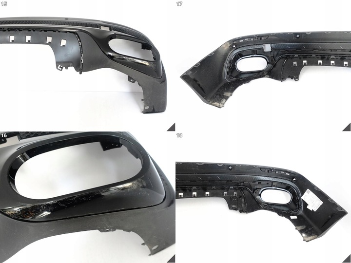 фото №13, Mercedes glb x247 amg 19-25 рестайлінг mopf бампер спойлер дифузор зад 4xpdc