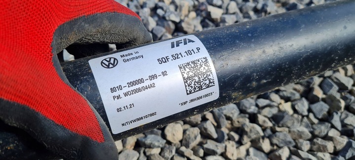 фото №12, Q3 83a wał приводной кардан 2.0 tfsi 5qf521101p 22r vw tiguan