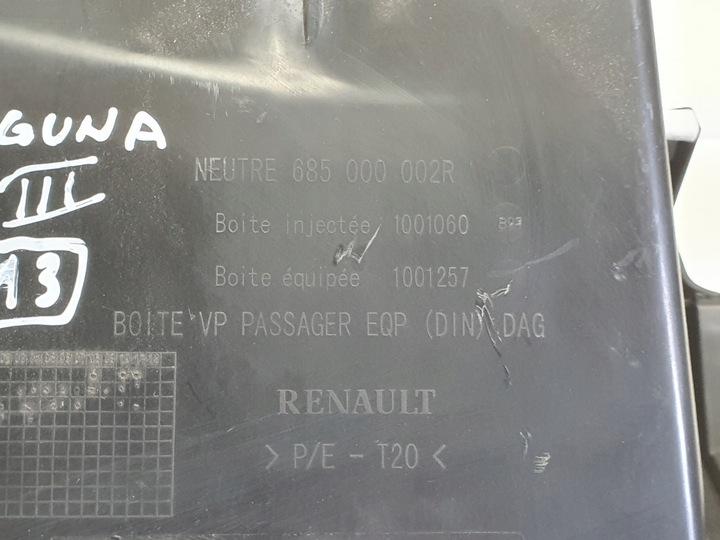 фото №8, Renault laguna iii 1.5 dci бардачок пассажира 685000023r 685000002r европа
