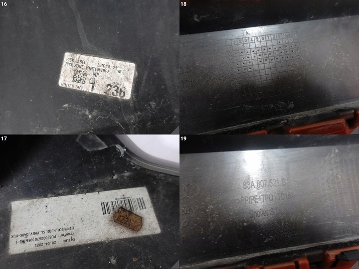 фото №14, Audi q3 ii f3 83a s-line phev suv 18- бампер + спойлер дифузор зад