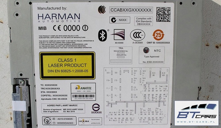 фото №10, Audi a3 набор mmi 3g+ монитор + считыватель mib панель 8v0035035 8v0919604a 8v0