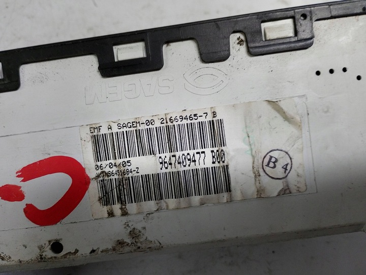 фото №6, Citroen c3 дисплей часы 9647409477 европа