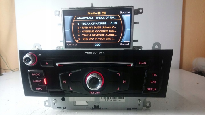 фото №1, S5 a5 a4 b8 q5 рестайлінг радіо audi concert dab r