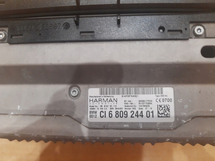 фото №14, Навигация nbt evo монитор idrive bmw f20 f30 f36