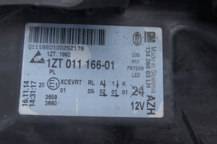 фото №6, Ксенон opel insignia a рестайлинг левая европа