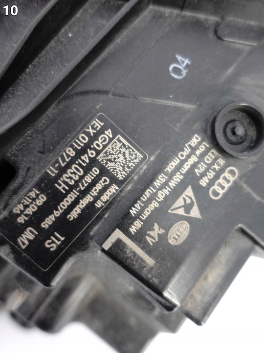 фото №11, Audi a6 s6 c7 4g0 рестайлінг 14-18 повний led лампа ліва перед eu комплектна 033h