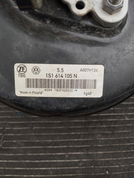 фото №12, Вакуумный усилитель тормозов с главным  vw up citigo seat mii 1.0 1s1614105n