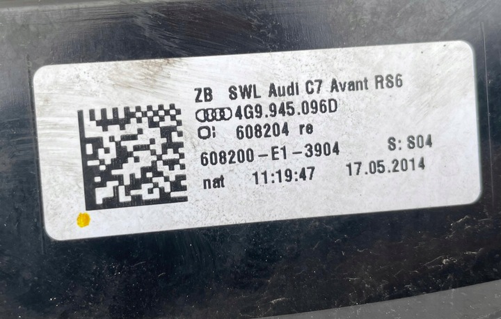 фото №8, Audi a6 rs6 4g9 лампа зад задня права