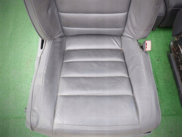 фото №11, Vw touareg 7l6 сидіння комплект диван обшивки шкіра