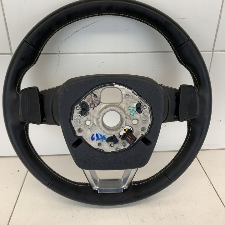 фото №12, Кермо функціональна з підігрівом шкіра пелюстки кнопки audi sq7 4m s-line 17r